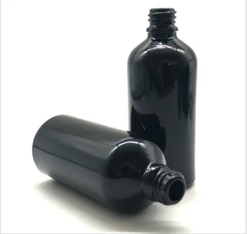 100ml čierny prázdne sklenené fľaše emulzia emulzia podstate olej, kvapalina sérum komplexnej obnovy starostlivosti o pleť, kozmetické balenia