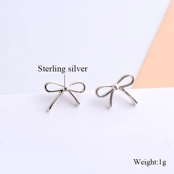 925 Sterling Silver Šperky pre Ženy Roztomilý motýlik Stud Náušnice Dámy, Dievčatá, Deti Móda Darček Šperky