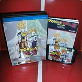 Hre Dragon Ball Z - Buyuu Retsuden Japonsko Kryt s box a príručka Pre Sega Megadrive Genesis, Video Herné Konzoly 16 bit MD karty