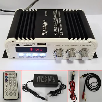 Kentiger HY-108 2.1 Kanálový Výstup Subwoofer TF\USB\FM Audio Zosilňovač Stereo Amplificador Super Bass Reproduktor Dac
