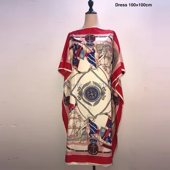 Vytlačené Šaty Pre Ženy 2020 Módny Dizajn Voľné Šaty Batwing Maxi Dlhý Femme Vestidos Leto, Jeseň Strany Elegantné Šaty
