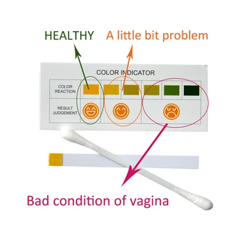 50 Ks Ženský zdravotnej starostlivosti self test karty Veľkoobchod gynekologické zápaly self test Papier žena vaginálne PH testovacie karty