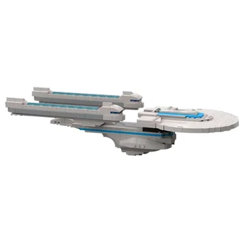 MOC Star Treky-Series Enterprise NCC-1701-B fighter Stavebné Bloky vojenské vybavenie taktické tvorivé Model hračky pre Deti