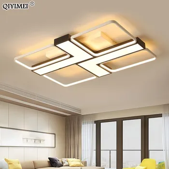 Stmievateľné LED luster osvetlenie obývacej miestnosti, kuchynského štúdia hliníkové stropný luster Lesk spálne dekorácie domov zariadenia