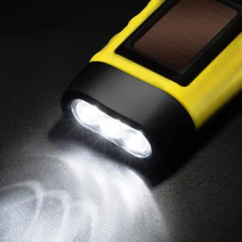 Solárne LED Baterka Mini Ručne Kľukou Dynamo Solárne Dobíjacie Camping Núdzové Solárne Svietidlo pre Vonkajšie