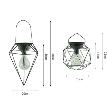 Geometrický Tvar, Prívesok Lampa Na Batériový Medený Drôt Závesné Svetlo Domov Reštaurácia, Kaviareň Dekorácie
