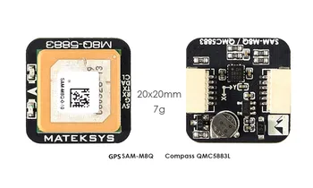 Matek Systémy M8Q-5883 SAM-M8Q GPS a QMC5883L Kompasy Modul pre RC Drone FPV Pretekárske Modely Časti Príslušenstvo