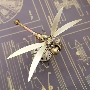 3D Kovov, Mechanické Hmyzu Model Ručné Remeslá Skončil Verzia - Dragonfly Typu A (Base Štýl Je Náhodné)