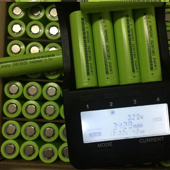 6PCS Nový, Originálny INR18650 3400mAh Li-lon Batéria 18650 3,7 V Napájanie Nabíjateľné batérie 30A absolutórium Na Nástroje Baterka