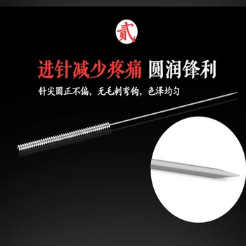 500Pcs Sterilné Deisposable Akupunktúrne ihly Huanqiu Acupoint Byeauty Zdravie Masáž s Plastovými gudin trubice