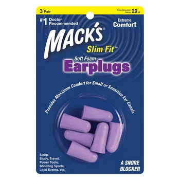Hot Predaj Mack je zvukotesné zátkové chrániče sluchu na zníženie hluku, ušné sviečky anti-anti-noise anti chrápať, očná maska peny, silikónové