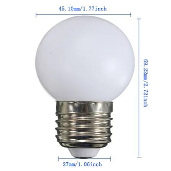 5 ks E27 LED Žiarovky 3W 250LM Teplá/Studená Biela AC220-240V Energeticky Úsporné LED Žiarovky Lampy,25W Žiarovky Ekvivalent