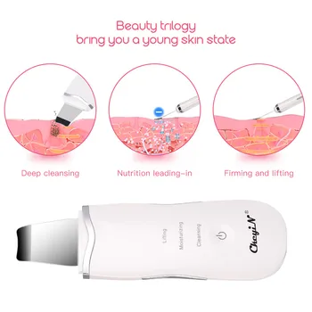 Ultrazvukové Pokožky Práčky Kože Peeling Extractor Tváre, Hĺbkové Čistenie Krásy Zariadenie + Omladenie Pleti Nano Tvár Hmly Parník 40