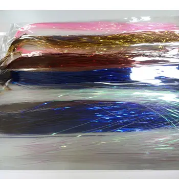 2019new 13kinds mix farieb flash line Fly Fly Rybárske Viazanie materiál 13bags/veľa dĺžka 44 cm