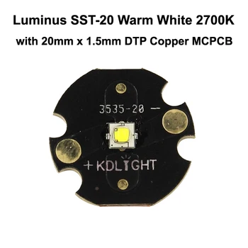 Luminus SST-20 J3 JA3 Teplá Biela 2700K CRI95 LED Žiarič S KDLITKER DTP Medi MCPCB (1 ks)