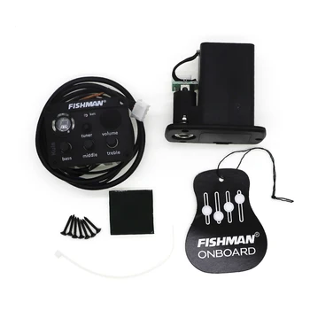 Fishman Kula Snímače Drumbľa Havaj Gitara UKE 3 Pásma LED Chromatické Tuner Piezo Snímač PÁSMOVÝ Ekvalizér