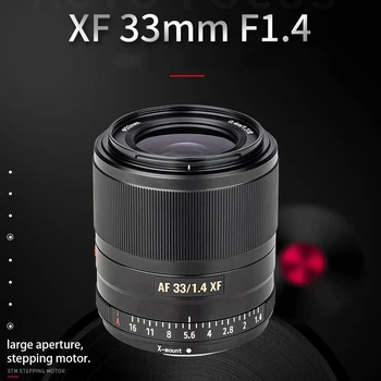 šošovky VILTROX 33 mm F1.4 Automatickým Zaostrovaním Prime Fixed Focus Objektív Nastavte Objektív s Kapucňou pre Fujifilm X-mount Fotoaparátu objektív fotoaparátu Focus Objektív