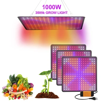 LED Rásť svetlo celé Spektrum 1000W Phytolamp Lampara Led Fitolamp pre Luz Led Cultivo Izbové Rastliny Semená, Kvety Rastú Stan