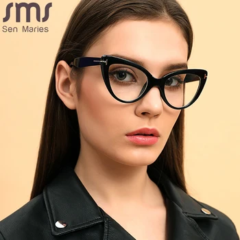 2020 Ženy Mačka Okuliare Rám Značky Módny Návrhár Okuliare Krátkozrakosť Predpis Optické Okuliare