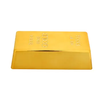 Falošné Gold Bar Zlata Dvere Stop Simulácie Paperweigh Úrad Zlaté Plastové Tvorivé Tabuľka Dekor Hračka Brány Zátka Darček