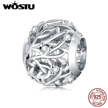 WOSTU 2020 Nový, Originálny Viniča Perličiek fit charms striebro 925 korálky Náramok pre ženy, dievča diy módne šperky, Aby