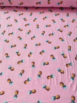 50X160cm zvierat Elasticit pletenie bavlnené tkaniny zrastov Karikatúra tlače Patchwork HOBBY detské odevy materiál na Šitie T-shirt