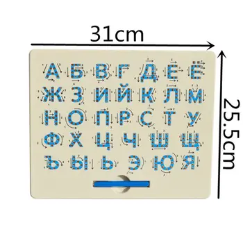 Ruské Písmená Magnetické Gule Náčrt Pad Tablet Magnetické rysovaciu Dosku X5XE