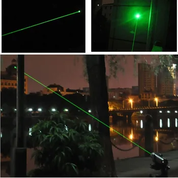 Ukazovateľ Pero Silné svetlo 303 Laser 303 Ukazovateľ Lazer Pero 532nm 5mw Zelené Horiace laserový Lúč Zápas 2 bezpečný kľúč použiť 18650