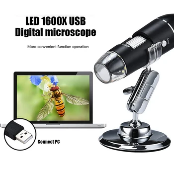 Multifunkčný Digitálny Mikroskop 1600X Vysokým Rozlíšením a USB Micro Rozsahu Fotoaparátu JR Ponuky