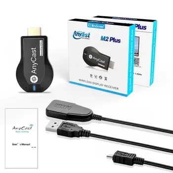 Anycast M2 Plus Displej WIFI Dongle Prijímač TV Stick 1080P HDMI Bezdrôtový Podpora DLNA/Miracast/Airplay pre IOS /Android/Win