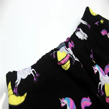 Skákanie Metrov 2020 Dievčatá Pyjamas s Dúha Unicorn Tlač Bavlna Detské Oblečenie Domov Sleepwear Nastaviť na 3-8T Deti Pyžamá