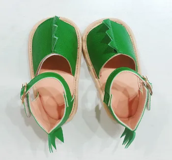 Úplne Nové Detské Letné Sandále, Topánky Roztomilý Zelený Dinosaurus PU Kožené Dievčatá Chlapci Non-slip Detská Obuv Batoľa Detská Chôdze topánky