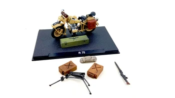 Jemné Špeciálna Ponuka 1:24 druhej Svetovej Vojny R75 motocykel model vyhovoval Scény model Kolekcie ozdôb Semialloy