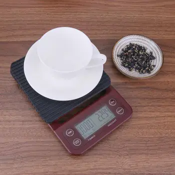 3 kg/5 kg Mini LCD Digitálne Elektronické Odkvapkávaniu Kávy Rozsahu w/Časovač 0.1/0.5 g Digitálne káva hmotnosť Domácnosti Drip Rozsahu Časovač terazi