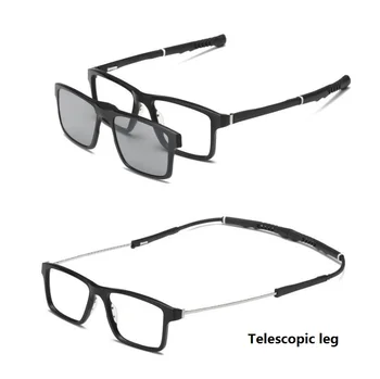 Nový magnet na slnečné okuliare rámy mužov športy, basketbal, futbal, okuliare, rám s 2 klip predpis optické okuliare rámy