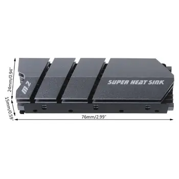 Skrutkovač 1Set M. 2 SSD NVMe NGFF Chladiča Hliníkový Chladič s Termálnou Pad pre 2280 M2