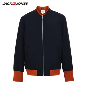 JackJones Business Ležérne pánske Sako Pure Color Dlhým rukávom Baseball Streetwear Muž Bunda Pánsku| 219321543