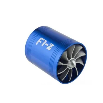 Doprava zadarmo F1-Z Dvojitej Turbíny Turbodúchadlo plynné Palivo Šetrič Ventilátor Auto Kompresor VR-FSD11