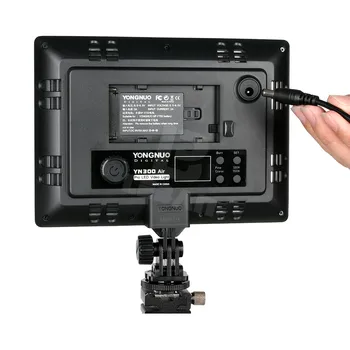YONGNUO YN300 Air Ultra Tenké Na Fotoaparát, Led Video Light Pad Panel 3200K-5500K Videokamera so Napájací Adaptér pre Video natáčanie