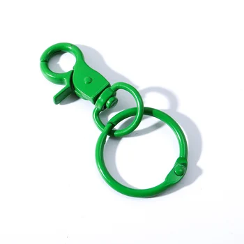 6PCS Kovové Módne Šperky Keychain Multicolor Kúzlo Auto Osobnosti Keychain DIY Roztomilá Kabelka Kúzlo Otvorenie Krúžok Krúžok na kľúče