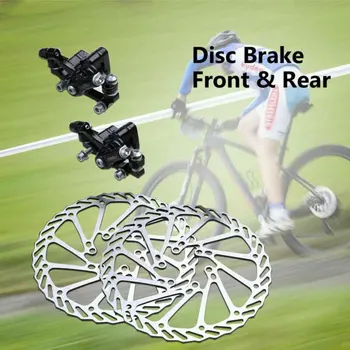 Požičovňa kotúčové brzdy súprava horský bicykel cestný bicykel hliníkovej zliatiny mechanické kotúčové brzdy predné a zadné 160mm osi rotora
