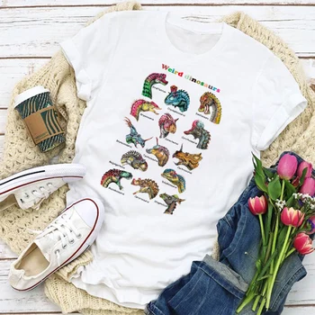 Ženy Grafické Rastlín, Zvierat Psa Legrační Karikatúra Kaktus Roztomilý Letné T-Shirt Topy Lady Dámske Oblečenie Oblečenie Čaj Ženský T Tričko