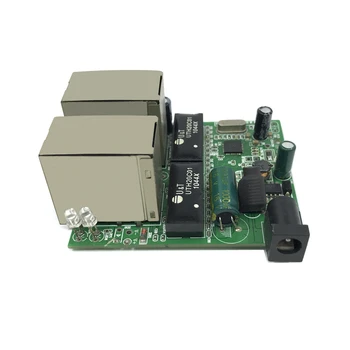 Rýchle prepínanie mini 4 port ethernet switch 10 / 100mbps rj45 sieťový prepínač hub pcb modul doska pre systémovú integráciu modulu