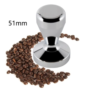 Espresso Kávu Tamper Nehrdzavejúcej Ocele Kávový Prášok Kladivo Nástroj Plochým Dnom, Coffee Bean Stlačte Kompatibilné