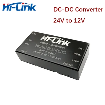 5 ks/veľa HLK-20D2412C 24v na 12v converter 9-36V na 12V 1666mA dc krok dole prevodník, Hi-Prepojenie Izolovaných modul
