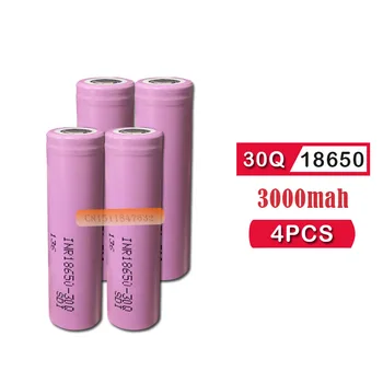 4PCS Easrfire Originálne 3,7 V INR 18650 30Q 3000mAh Nabíjateľné Batérie Pre Samsung 18650 Batérie/Elektronické Cigarety