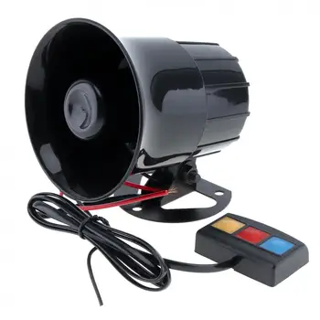 Black 30W 12V 3 Odolné Zvuk Reproduktora Hlasné Sirény Horn 105db Vhodné pre Auto / Motocykel