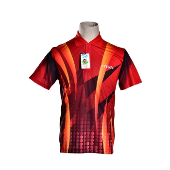STIGA Stolný Tenis Oblečenie športové Tričko Bedminton Oblečenie krátky rukáv Uniformy pre mužov Tenis Masculino
