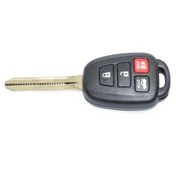 KEYECU Diaľkové Kľúča Vozidla 3+1/ 4 Tlačidlá G Čip pre Toyota Corolla FCC: HYQ12BEL