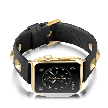 Originálne kožené Watchband Príslušenstvo Pre Apple hodinky Remienok 4 40/44 mm Nit Náramok Náramok Pulseira Pre iwatch 3/2/1 38/42mm
